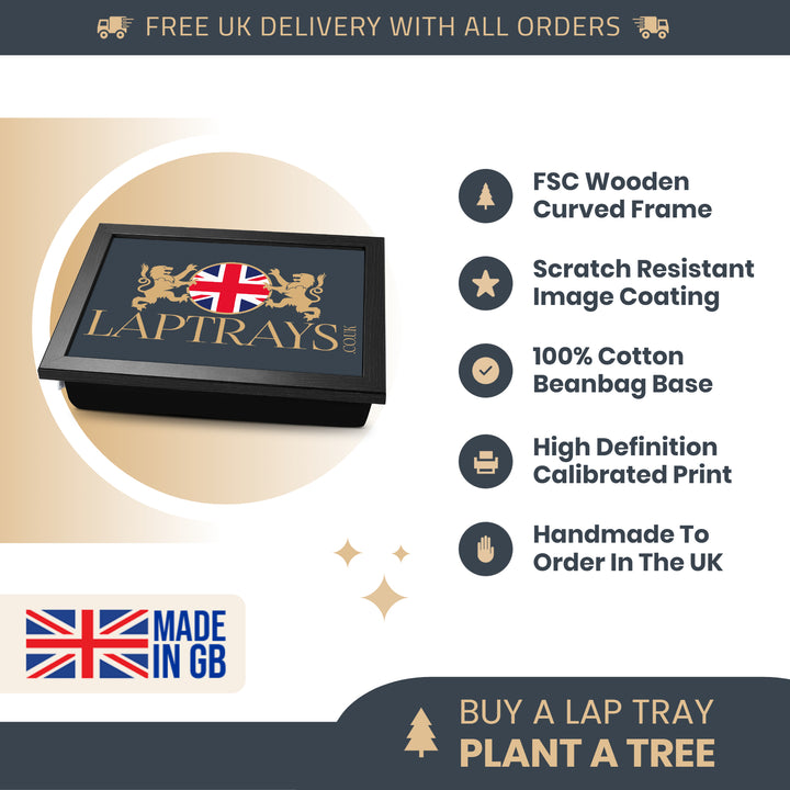 London Features -  Lap Tray With Cushion