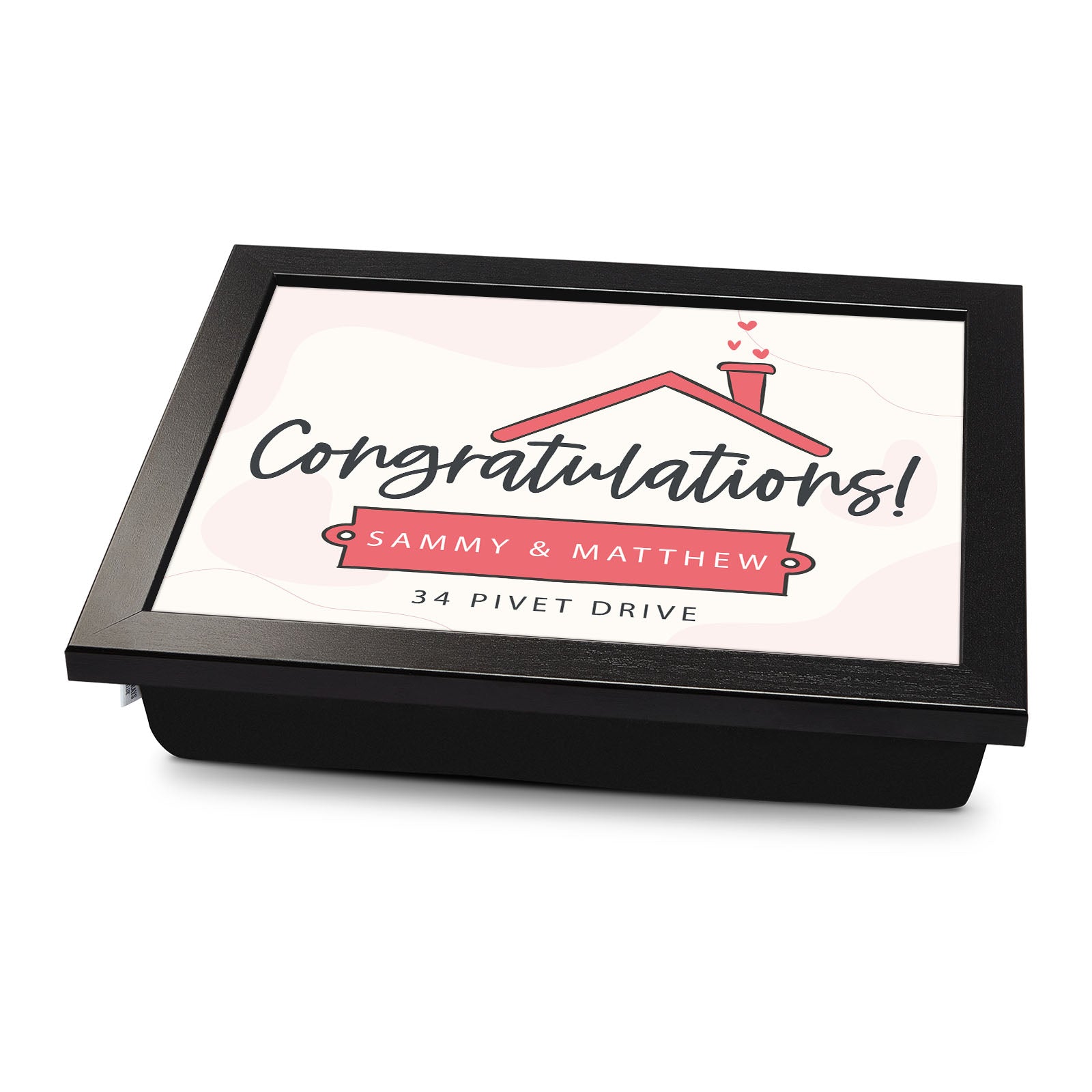 Congratulations! Personalised Lap Tray for Housewarming Lap Trays