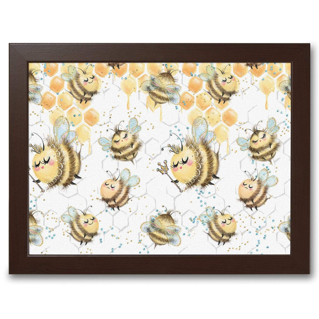Buzzy Bees On Honey -  Lap Tray With Cushion