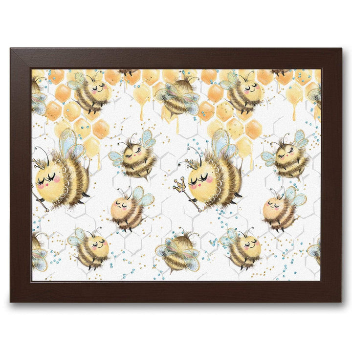 Buzzy Bees On Honey -  Lap Tray With Cushion