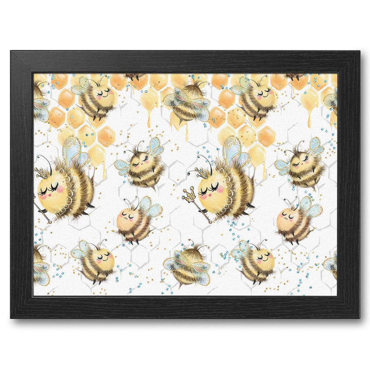 Buzzy Bees On Honey -  Lap Tray With Cushion