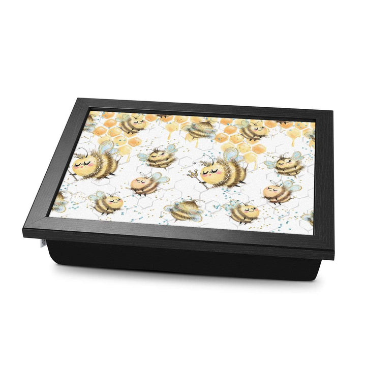 Buzzy Bees On Honey -  Lap Tray With Cushion