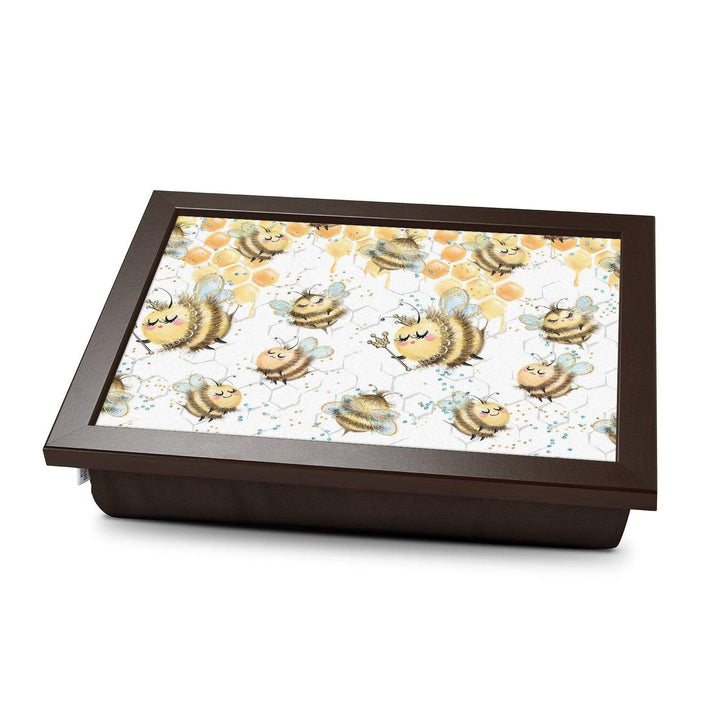 Buzzy Bees On Honey -  Lap Tray With Cushion