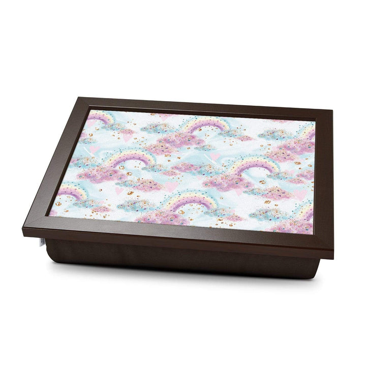 Magical Rainbow Clouds -  Lap Tray With Cushion