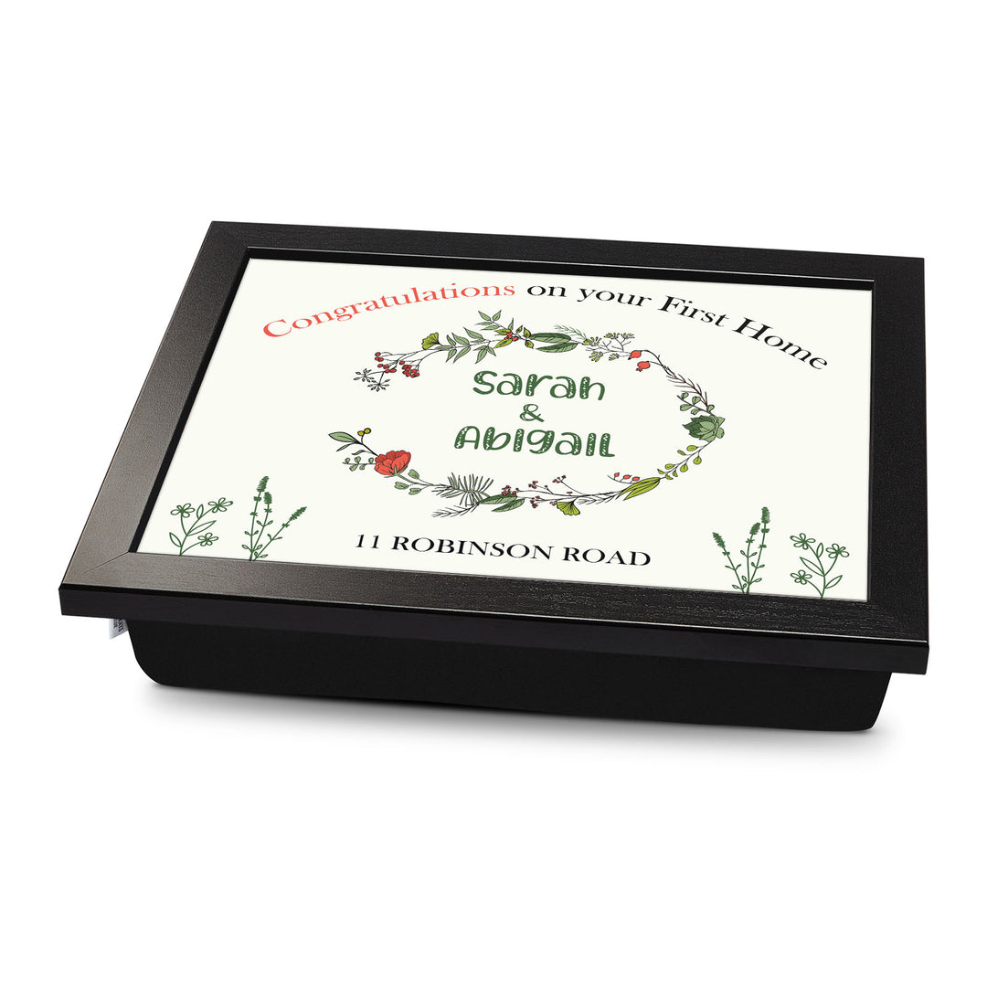 First Home Congrats - Lap Tray Personalised New Home Gift