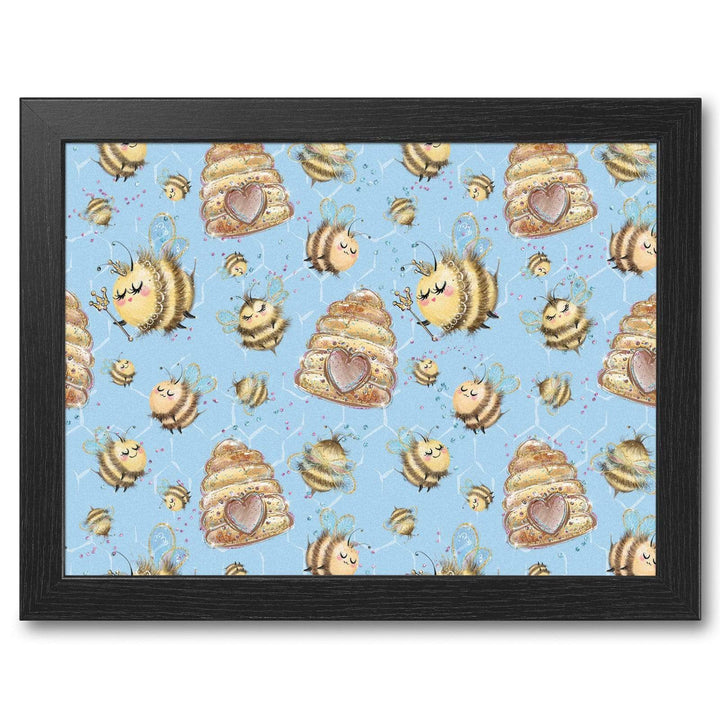 Buzzy Bees Blue BG -  Lap Tray With Cushion