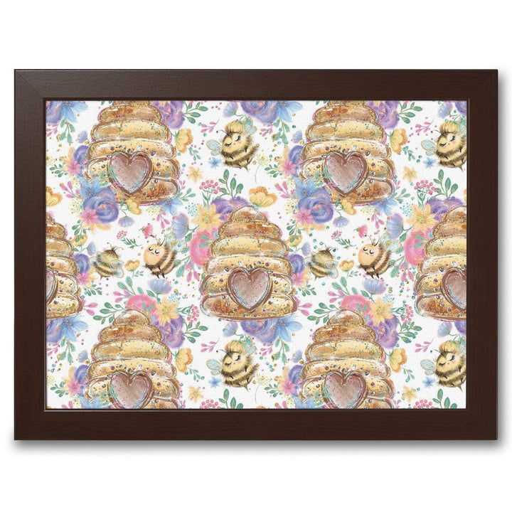 Buzzy Bees Honeycombs -  Lap Tray With Cushion
