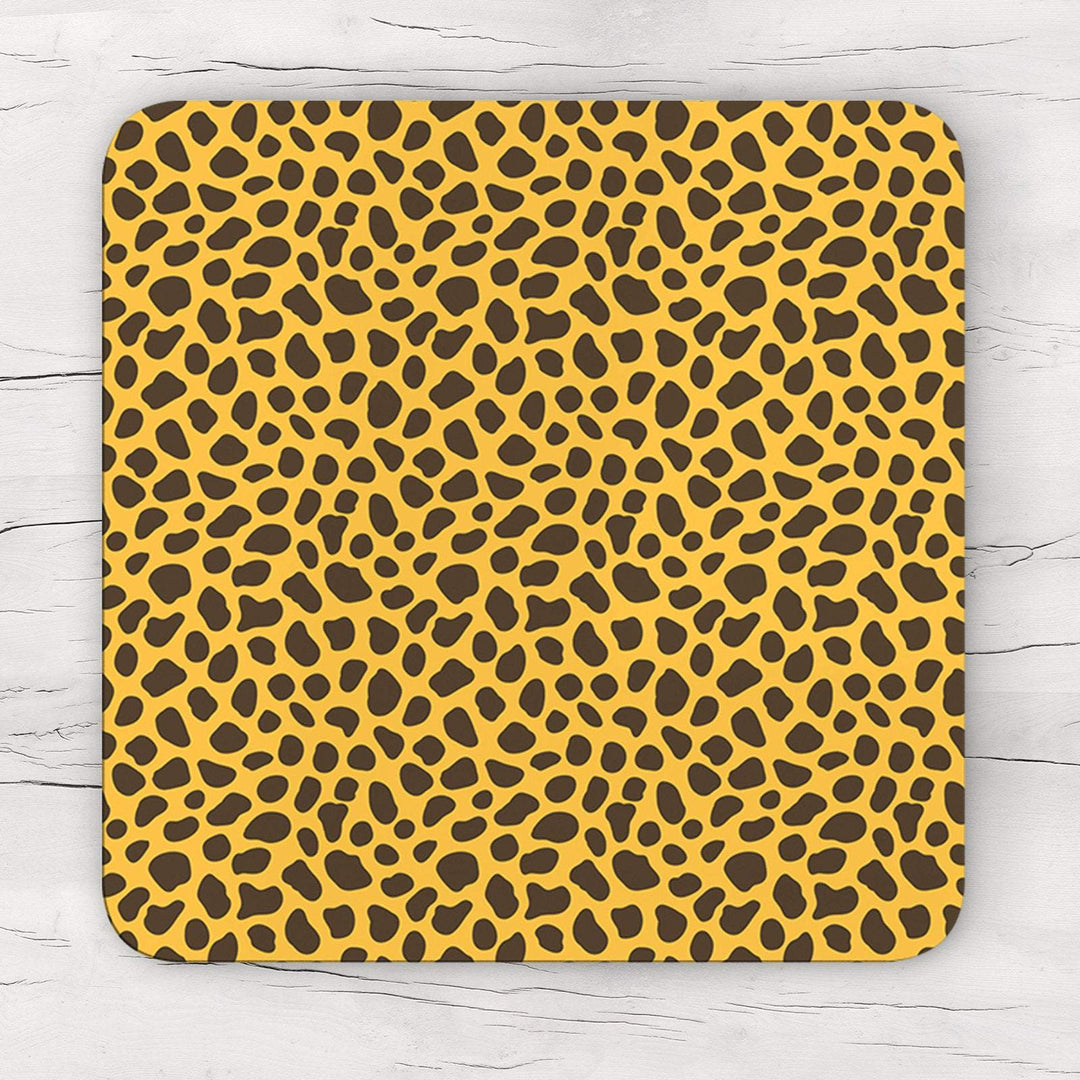 Cheetah Spots Pattern Coaster & Placemat Set
