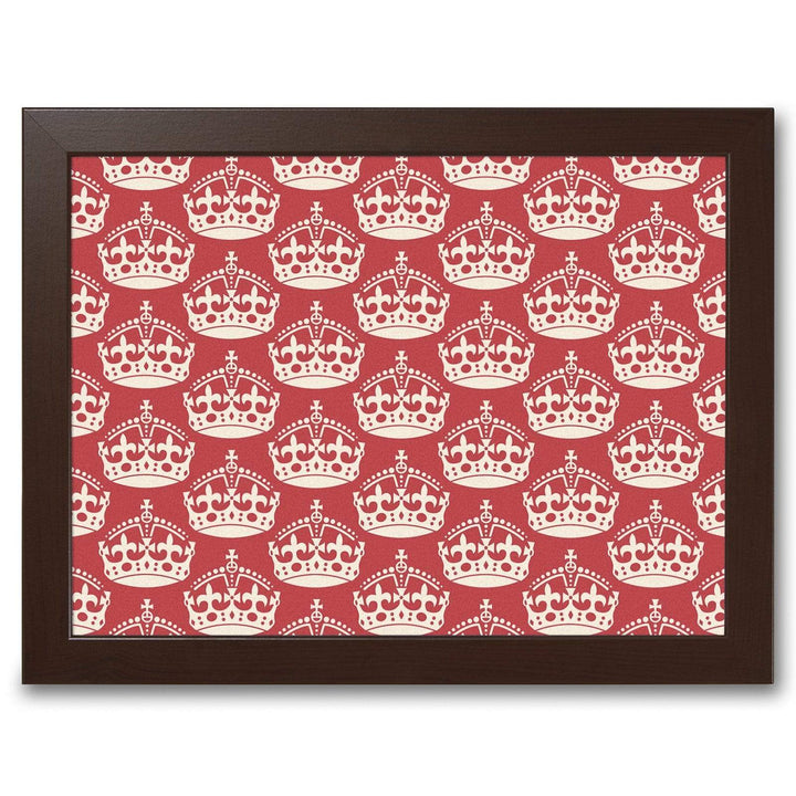 Crown Pattern -  Lap Tray With Cushion