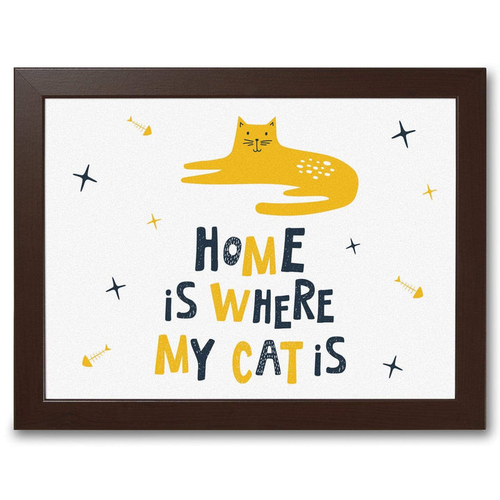 Home Is Where My Cat Is -  Lap Tray With Cushion