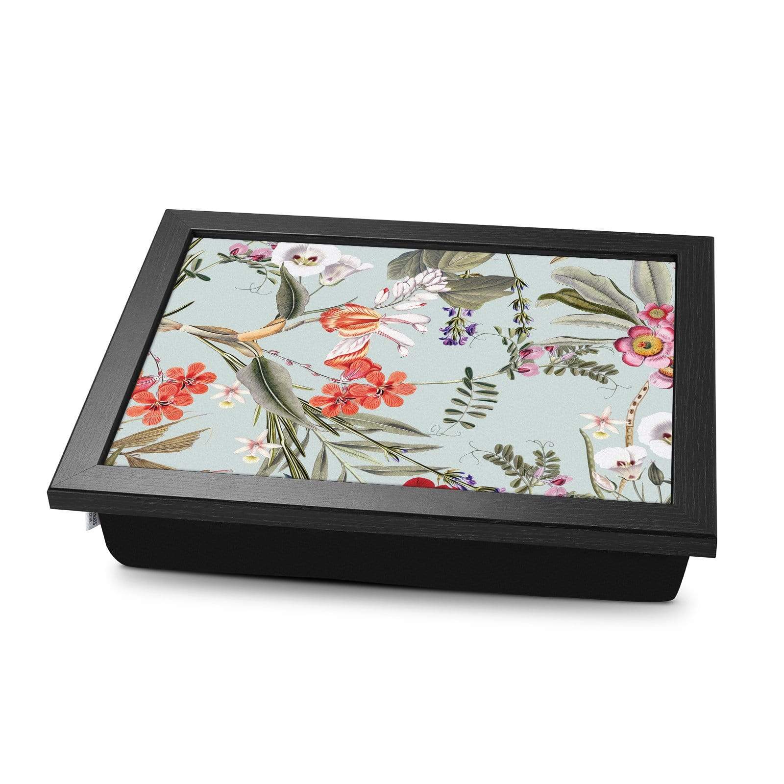 Light Floral - Lap Tray With Cushion