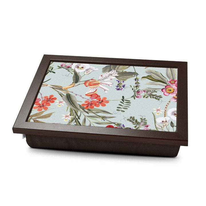 Light Floral -  Lap Tray With Cushion
