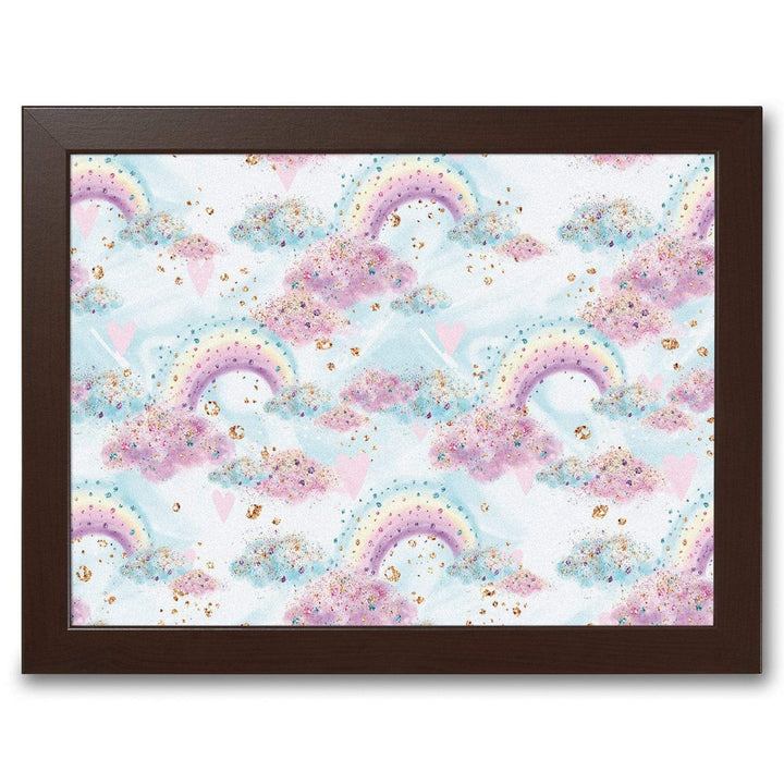 Magical Rainbow Clouds -  Lap Tray With Cushion
