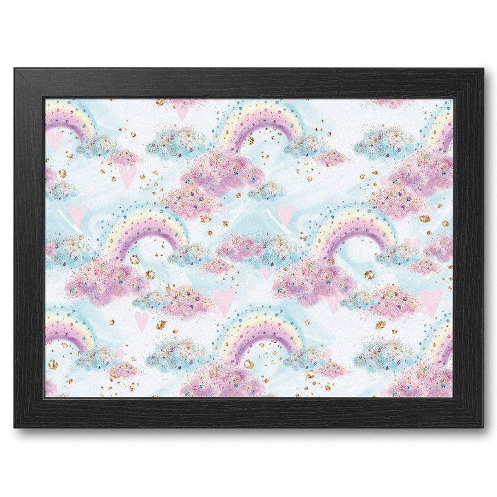 Magical Rainbow Clouds -  Lap Tray With Cushion