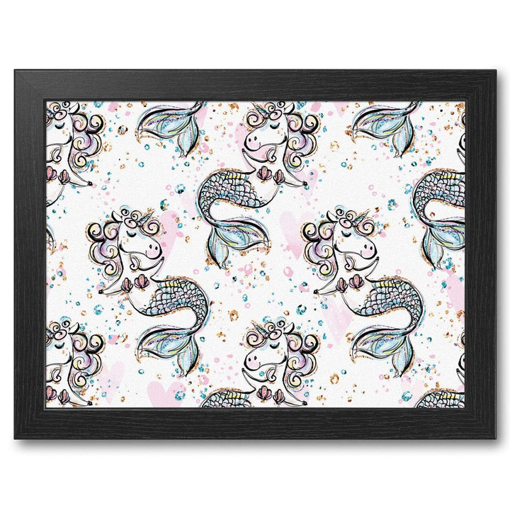 Mermaid Unicorn -  Lap Tray With Cushion