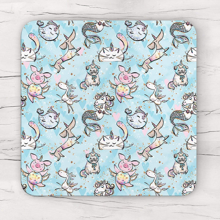 Unicorn Magical Pets Coaster & Placemat Set