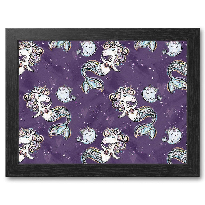 Unicorn Mermaid Cushioned Lap Tray