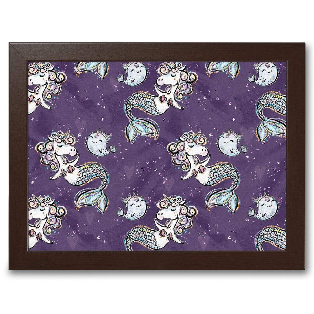 Unicorn Mermaid Cushioned Lap Tray