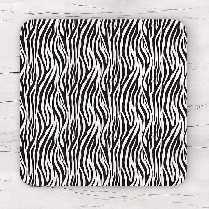Zebra Stripes Pattern Coaster & Placemat Set