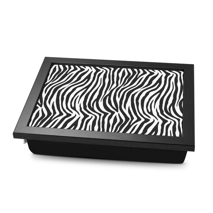 Zebra Stripes Pattern -  Lap Tray With Cushion